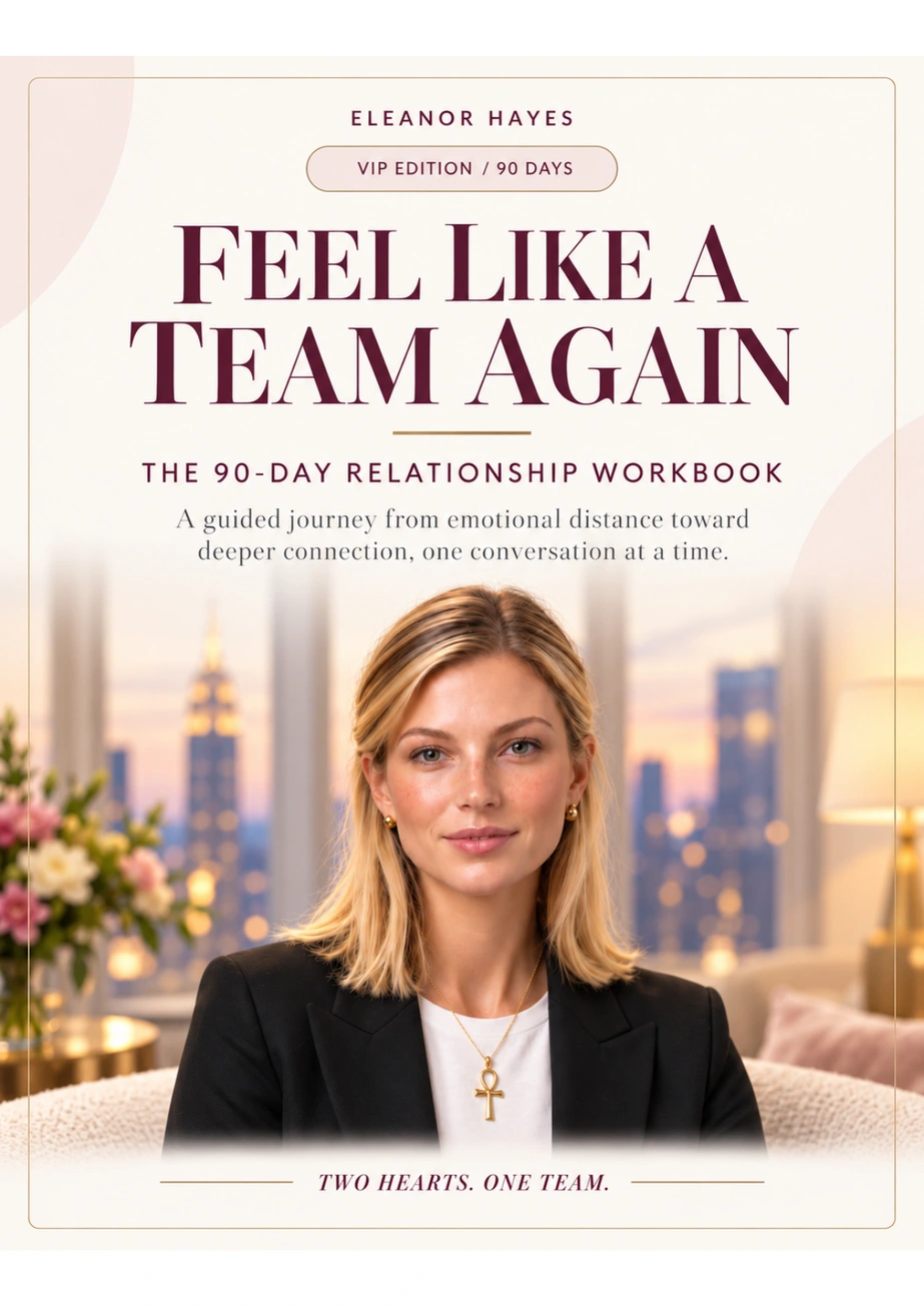 Actual cover of Feel Like a Team Again — The 90-Day Relationship Workbook